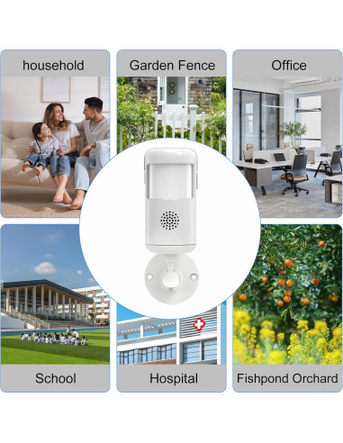 Alarma de Movimiento Infrarrojo WiFi XUK PG-P02W 12m 85dB