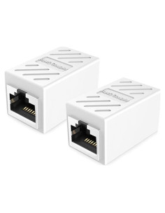 Acoplador RJ45 PLUSPOE Hembra a Hembra 2 Pack Cat6 Cat7