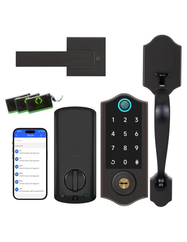 Cerradura Inteligente Biométrica Harfo DA2H-AG con App y Teclado