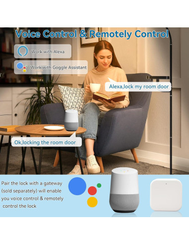 Cerradura Inteligente Biométrica Harfo DA2H-AG con App y Teclado