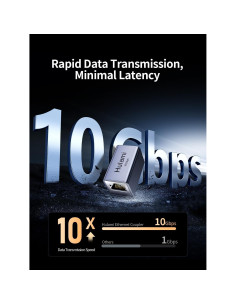 Extensor Ethernet 10Gbps Hulami RJ45 100m Plug & Play 2