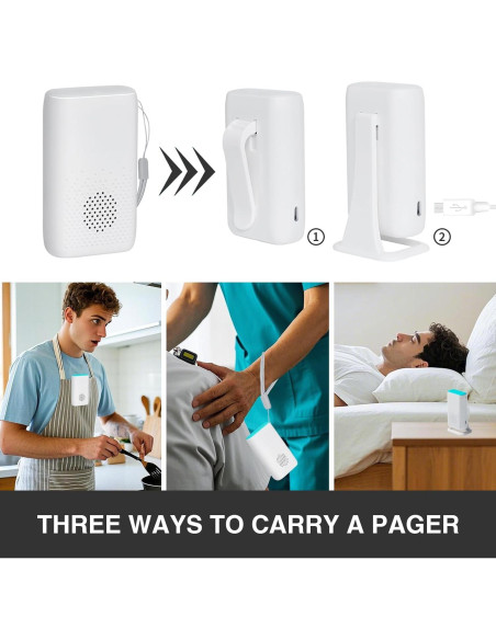 Alarma de Sensor de Cama MERLRR con 2 Sensores y Receptor