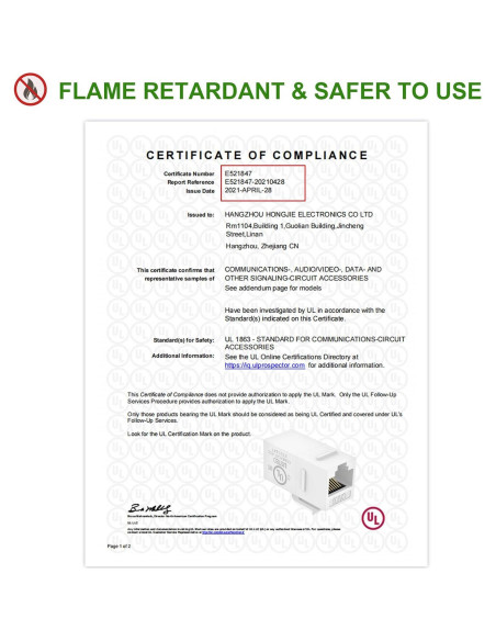 Acoplador Keystone RJ45 Femenino a Femenino VCE CAT6 - 25 Unidades Acoplador Keystone RJ45 Femenino a Femenino VCE CAT6 - 25 Unidades