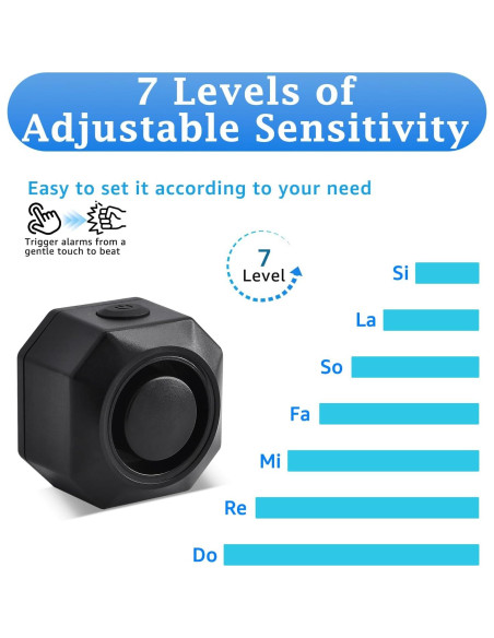 Alarma de Bicicleta NineLeaf Recargable USB 110dB IP65 Inalámbrica