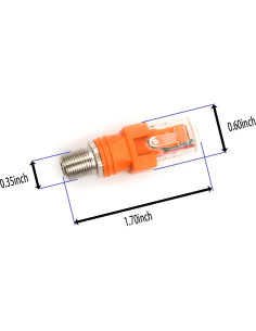 Adaptador Convertidor RF a RJ45 Maxmoral 2 Piezas Naranja 2