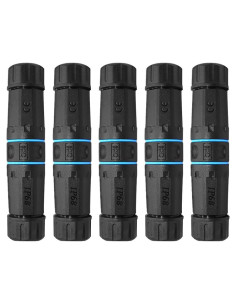 Conector RJ45 Impermeable IP68 WEIWU 5 Pcs para Exteriores