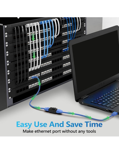 Acoplador Keystone Cat6 Hembra a Hembra CableGeeker 25 Unidades