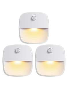 Luz de Sensor de Movimiento AMIR LED 3 Piezas Blanco Cálido
