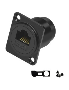 Adaptador de Montaje en Panel RJ45 YiKaiEn 8P8C Femenino a Femenino