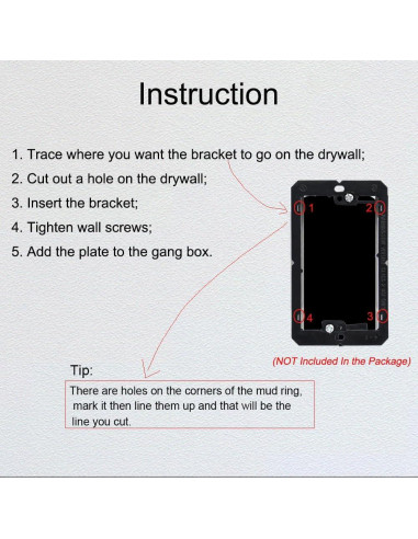 Placa de Pared Ethernet Cat7 BUPLDET Hembrado 10 Gbps