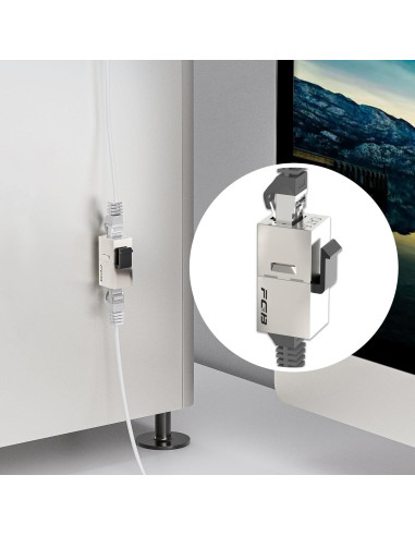 Acoplador Keystone Cat6 Hembra a Hembra FGB 10 Pack Blindado