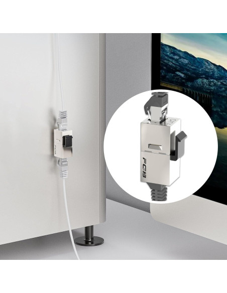 Acoplador Keystone Cat6 Hembra a Hembra FGB 10 Pack Blindado