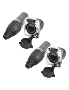 Conector RJ45 IP65 a Prueba de Agua Cat6 Anmbest 2 Unidades