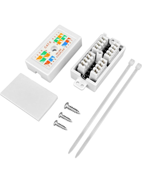 Caja de Conexión Ethernet Cat 6 NETECABLE Paquete de 5