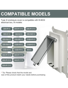 Cubierta de Salida Vertical ERETOW DBVC-1 para Exteriores - Paquete de 3 2