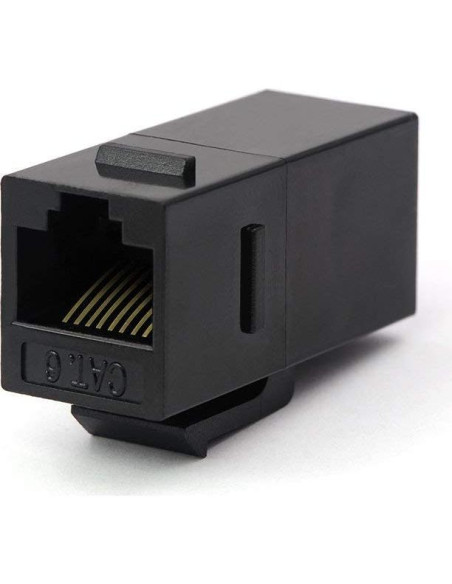 Acopladores Keystone RJ45 CAT6 VCE, 25 unidades, negro