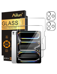 Ailun 4 Pack Protector Pantalla y Lente iPad Pro 13" 2024