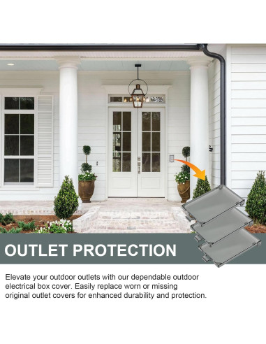 Cubierta de Salida Vertical ERETOW DBVC-1 para Exteriores - Paquete de 3