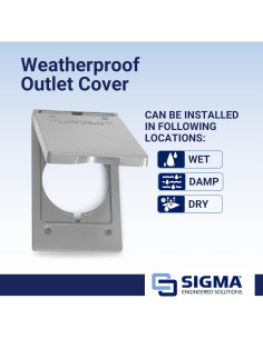 Cubierta a Prueba de Climas Redonda Vertical Sigma Electric 14244 2