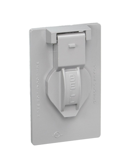 Cubierta a Prueba de Climas BELL 5155-0 Gris Vertical 10.3 cm