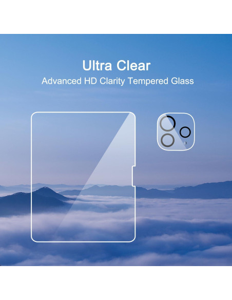Ailun 4 Pack Protector Pantalla y Lente iPad Pro 13" 2024