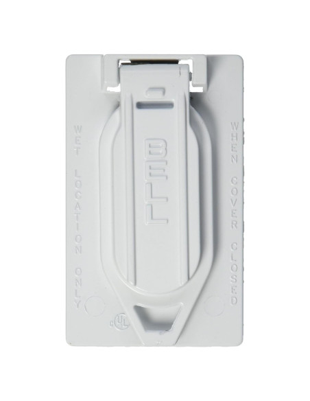 Cubierta a Prueba de Climas Hubbell Bell 5146-0 Dúplex Blanca