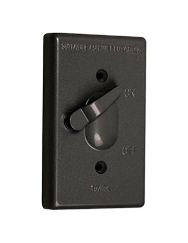 Cubierta a Prueba de Climas TayMac TC100Z 1-Gang Bronce