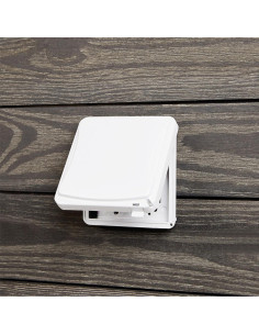 Cubierta Plana Vertical TayMac MM1410W 2-Gang Blanca 2