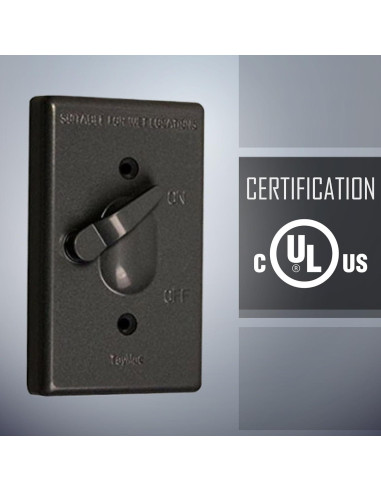 Cubierta a Prueba de Climas TayMac TC100Z 1-Gang Bronce