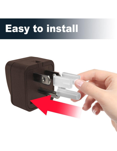 Cubierta de Enchufe 3 Patas BMIROAMDFE 100 Piezas Plástico