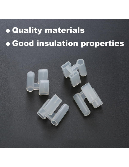 Cubierta de Enchufe 3 Patas BMIROAMDFE 100 Piezas Plástico