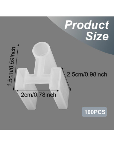 Cubierta de Enchufe 3 Patas BMIROAMDFE 100 Piezas Plástico