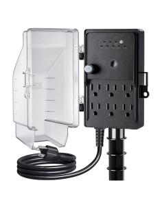 Temporizador de Estaca SURAIELEC 6 Salidas A Prueba de Climas