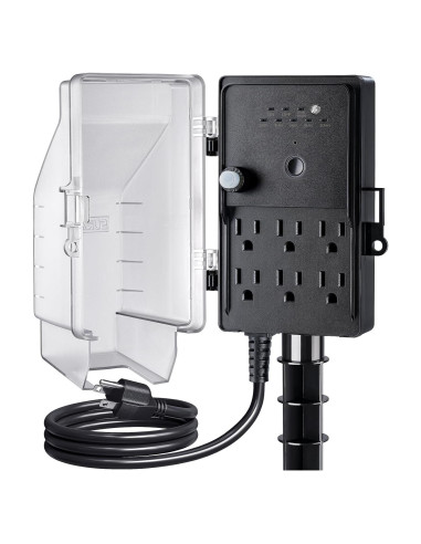 Temporizador de Estaca SURAIELEC 6 Salidas A Prueba de Climas