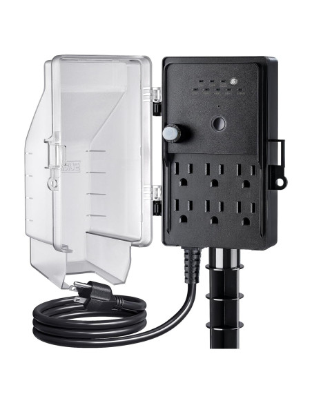 Temporizador de Estaca SURAIELEC 6 Salidas A Prueba de Climas