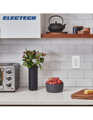 Salida GFCI 20A ELECTECK a Prueba de Climas con LED