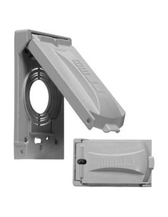 Cubierta a Prueba de Climas BELL 1-Gang 14-en-1 Gris