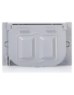 Cubierta Impermeable Leviton 1-Gang GFCI Dúplex Gris