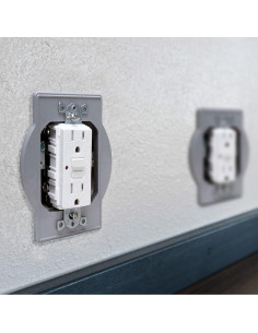 Adaptador de Caja Redonda Hubbell TayMac PRBA400G Gris 2