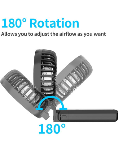 Ventilador Portátil HandFan HF310 5200mAh 6 Velocidades