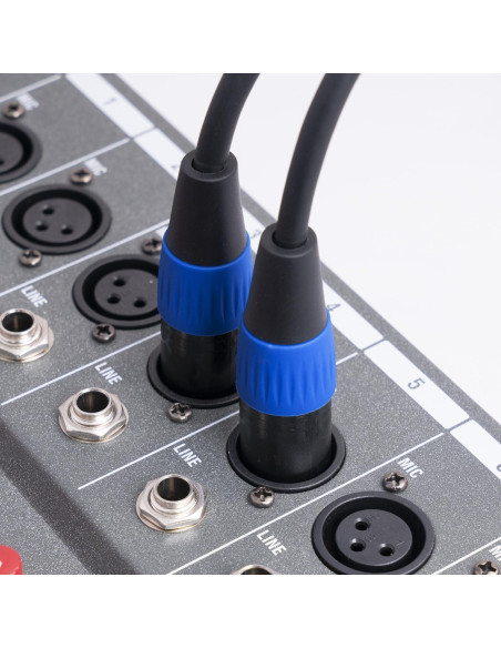 Cable Divisor XLR Yumiwoow 0.5m Femenino a 2 Masculinos