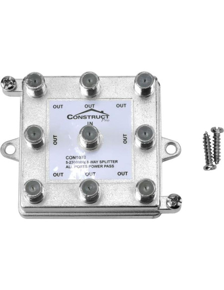 Divisor Coaxial Construct Pro Vertical 8 Puertos 5-2300MHz