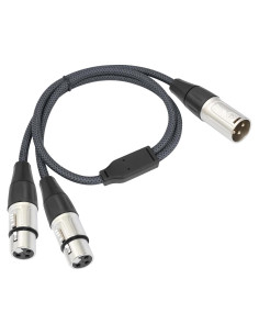 Cable Divisor XLR Devinal 2 Femenino a 1 Masculino 0.61 m