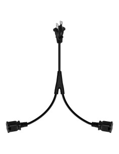 Cable Divisor Nema 1-15P a Doble 1-15R 0.61m Strhowill