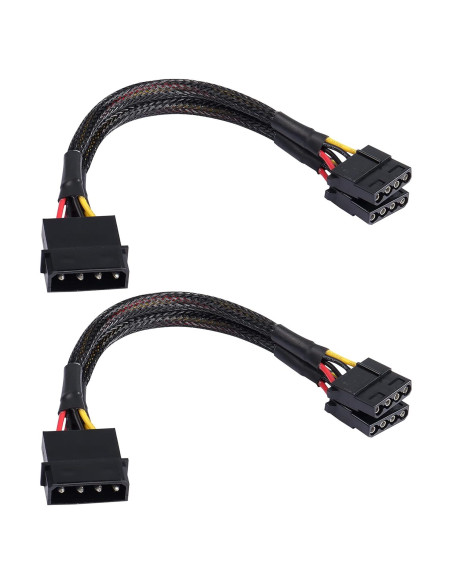 Adaptador Divisor Y 4 Pines IDE Yingtuyou 23cm - 2 Pcs