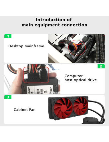 Adaptador Divisor Y 4 Pines IDE Yingtuyou 23cm - 2 Pcs