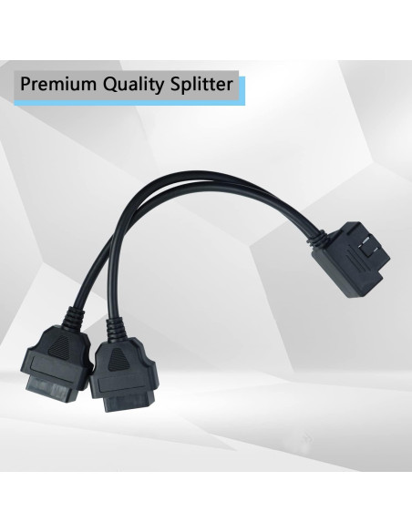 Divisor OBD2 HNeekyr 30cm Macho a 2 Hembra - 2 Piezas
