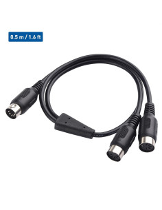 Cable Divisor MIDI 5 PIN DIN Cable Matters 0.5 Metros 2
