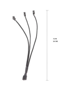Cable divisor de ventilador PWM 4 pines Yomgam 30.48 cm 2 unidades 2