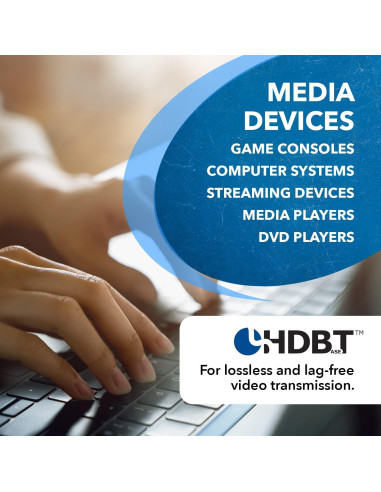 Extensor Divisor HDMI OREI UHD14-EXB400-K 4K hasta 122m